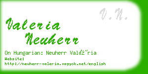 valeria neuherr business card